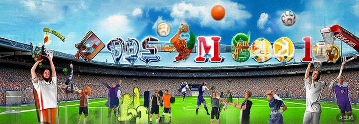 Animasi berbagai olahraga yang tersedia di platform MSports M88 seperti sepak bola, basket, dan tenis