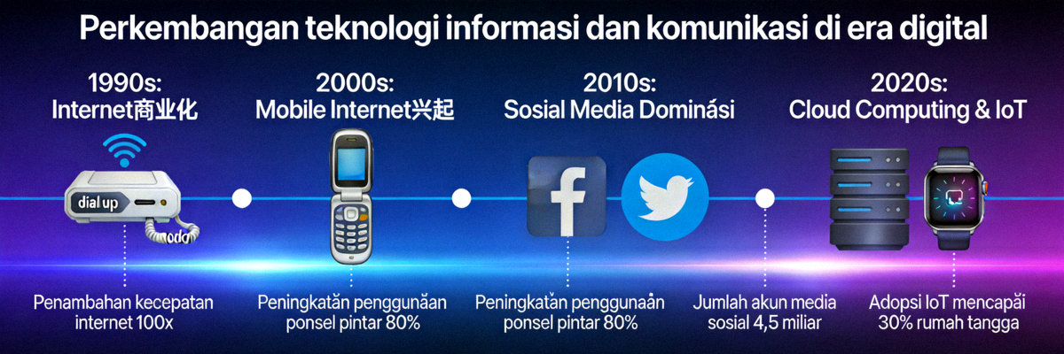 Perkembangan teknologi informasi dan komunikasi di era digital