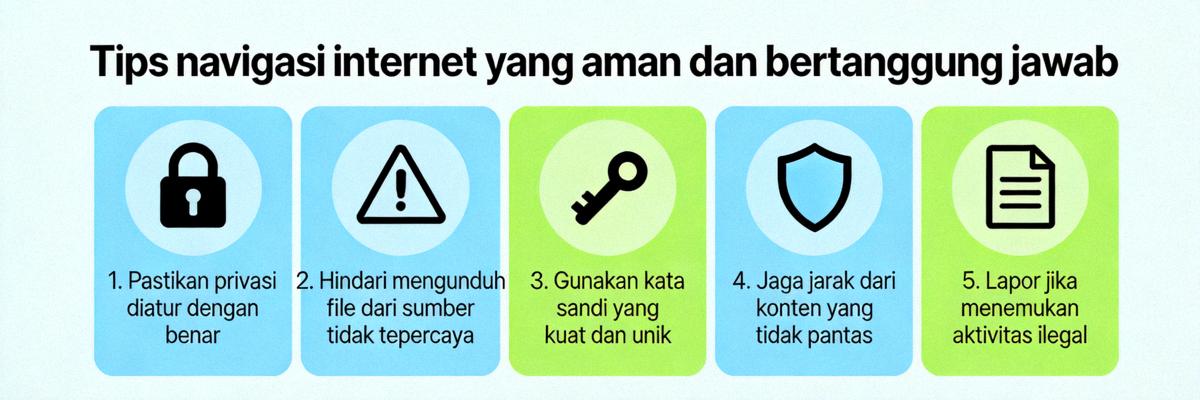 Tips navigasi internet yang aman dan bertanggung jawab